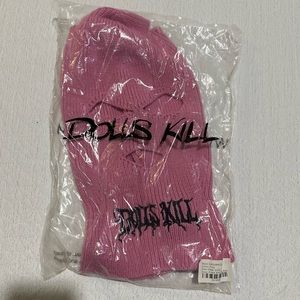 Dolls kill pink balaclava ski mask limited edition